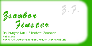 zsombor finster business card